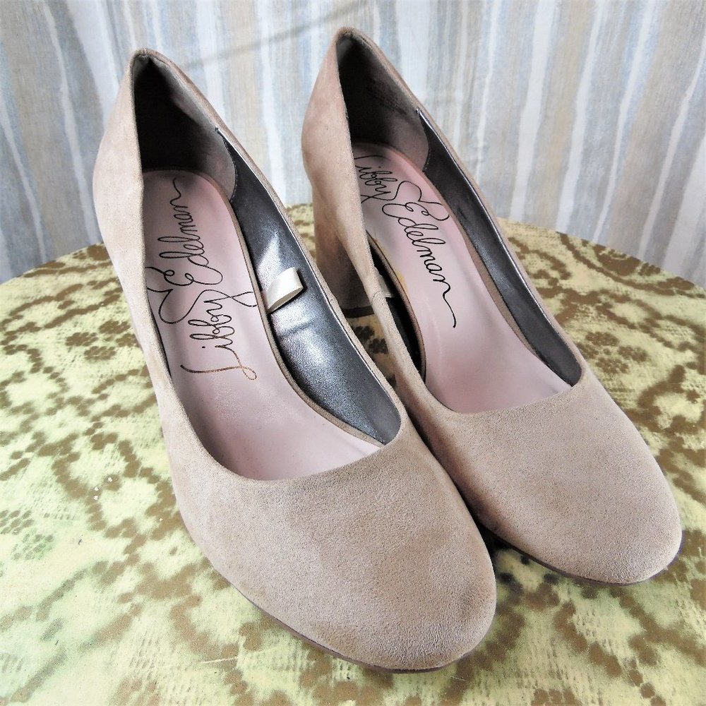 Libby Edelman Jenna Faux Suede Heels
